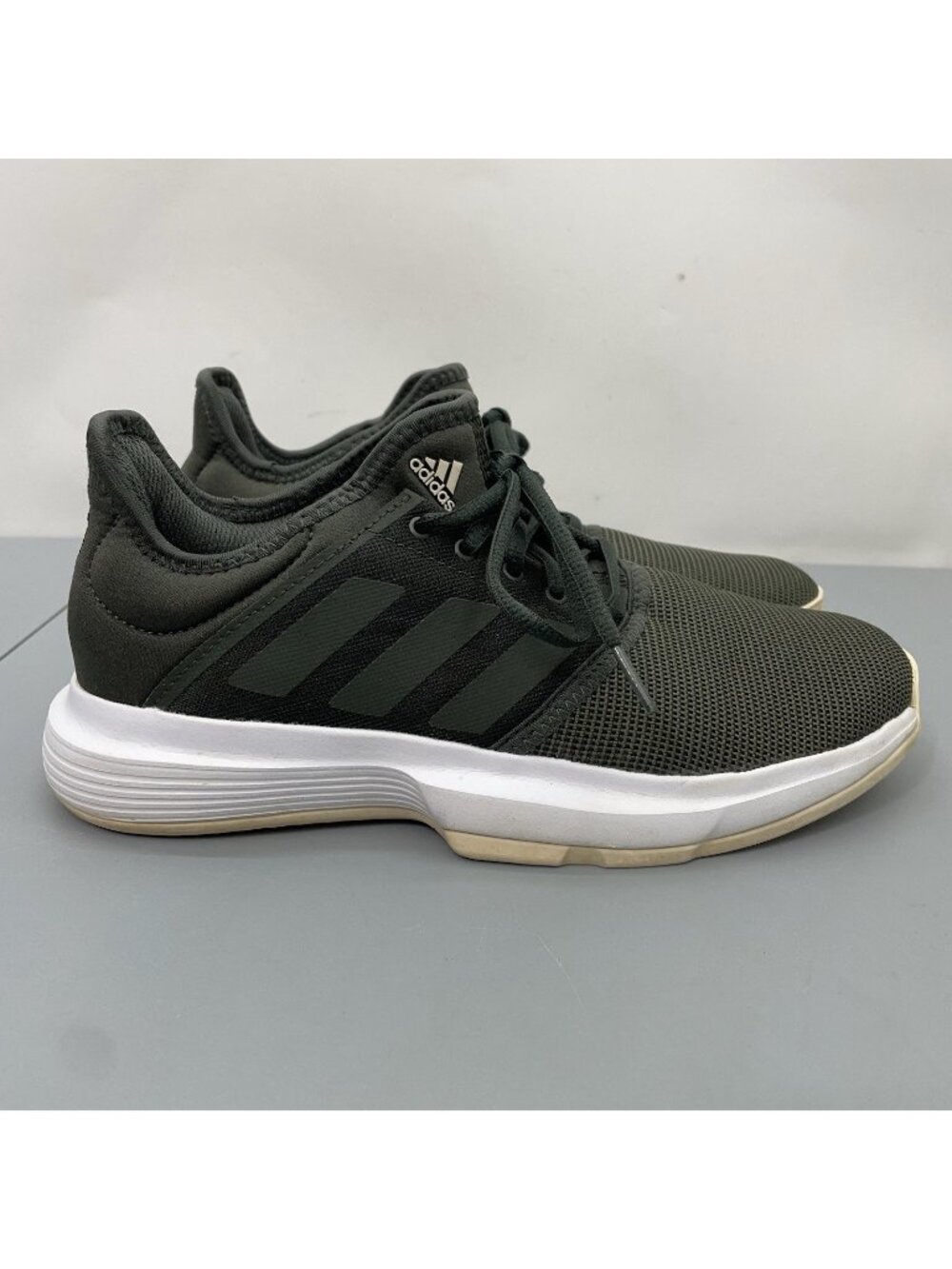 Adidas GameCourt Tennis Shoes Sneakers Court Pickleball Green Womens 8